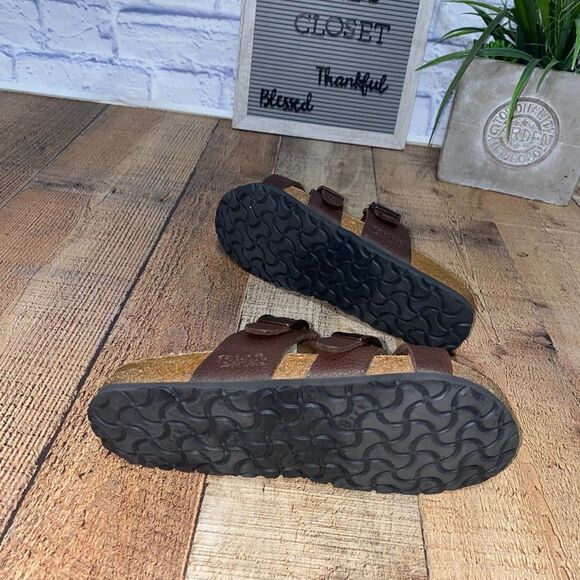 BIRKIS BIRKENSTOCK NEPAL BROWN CRISS CROSS SANDAL SIZE 6 - Picture 10 of 11
